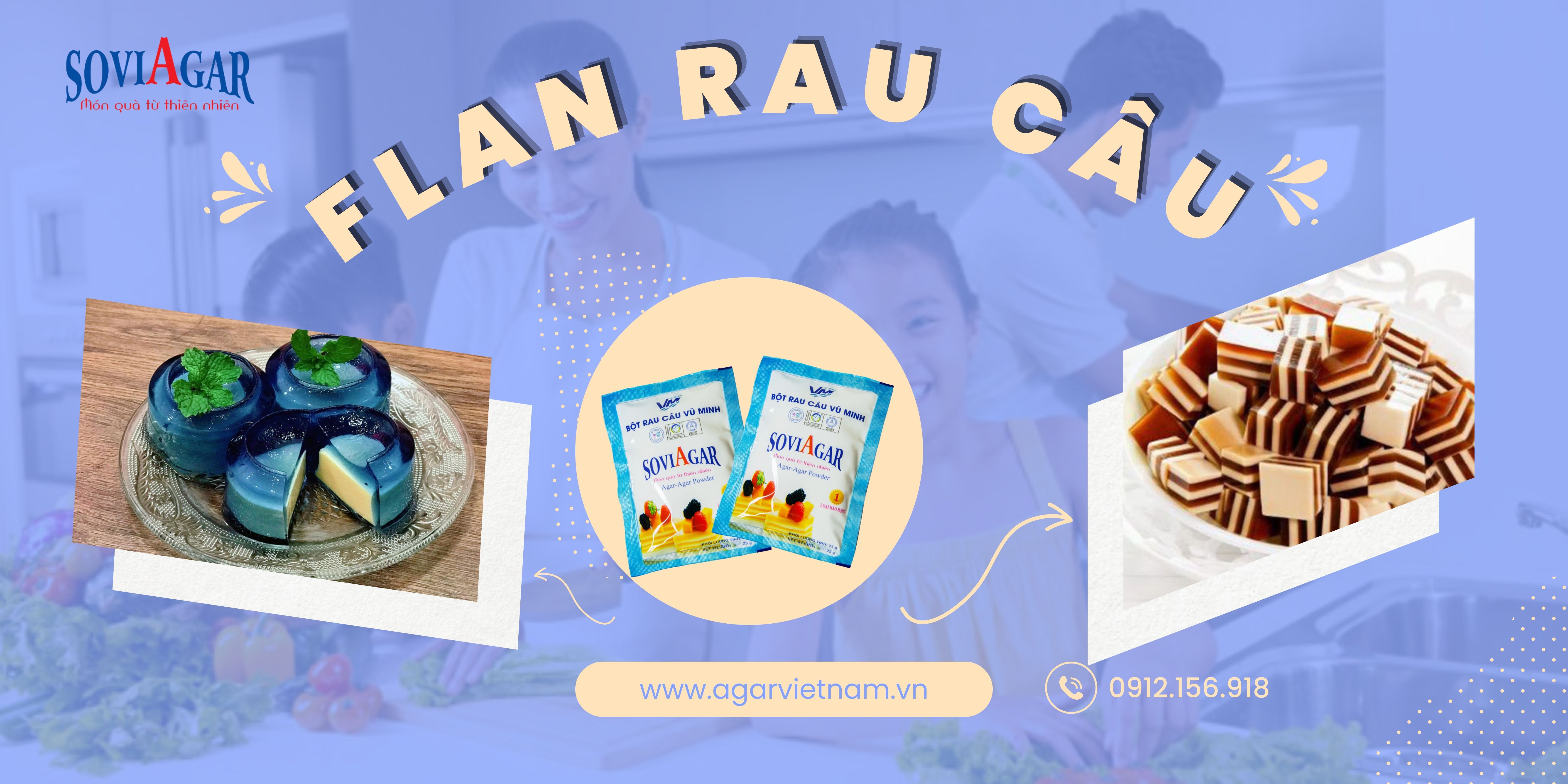 Review các món thạch từ bột rau câu Vũ Minh Soviagar